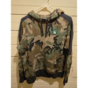 Nike NBA Boston Celtics Hoodie Mens M Camo Pullover Hooded Sweatshirt